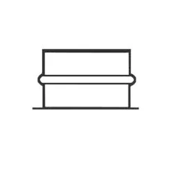 Wandfutter, Einfach, Für 2-mm-Produkte, ø 130 Mm