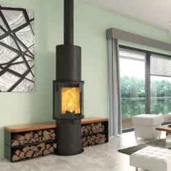 Kaminofen CERA Design Faro (6,0 KW) -Lotus Fireplace Shop cera faro schwarz amb 1000 1280x1280