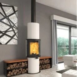 Kaminofen CERA Design Faro (6,0 KW) -Lotus Fireplace Shop cera faro weiss amb02 1000 1280x1280