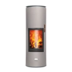Kaminofen CERA Design Rondotherm (7,6 KW) -Lotus Fireplace Shop cera rondotherm champagner 500 1280x1280