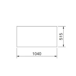 CERA Design Glasvorlegeplatte Santos, Einscheibensicherheitsglas 6 Mm