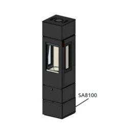 CERA Design Sockelelement Unterbau Inkl. Schublade Zu Kaminofen Santos