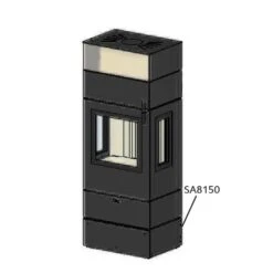 CERA Design Sockelelement Unterbau Inkl. Schublade Zu Kaminofen Santos 630