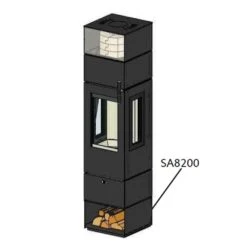 CERA Design Sockelelement Unterbau Offen Zu Kaminofen Santos