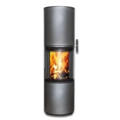 Kaminofen CERA Design Volare, Raumluftunabhängig (6 KW) -Lotus Fireplace Shop cera volare grau 500px 1280x1280