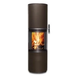 Kaminofen CERA Design Volare, Raumluftunabhängig (6 KW) -Lotus Fireplace Shop cera volare mocca 500px 1280x1280