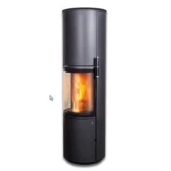 Kaminofen CERA Design Volare, Raumluftunabhängig (6 KW) -Lotus Fireplace Shop cera volare schwarz 500px 1280x1280