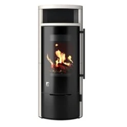Kaminofen DROOFF APRICA 2 Plus Trend, 6 KW -Lotus Fireplace Shop drooff aprica 2 plus trend weiss holzfach 1000 1280x1280
