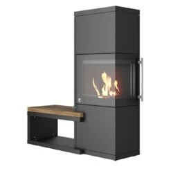 Kaminofen DROOFF LIVERA PANORAMA L, 8 KW -Lotus Fireplace Shop drooff livera panorama l anschlag bank links 1000 1280x1280