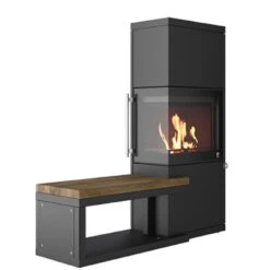 Kaminofen DROOFF LIVERA PANORAMA L, 8 KW -Lotus Fireplace Shop drooff livera panorama l anschlag rechts bank links 1000 1280x1280