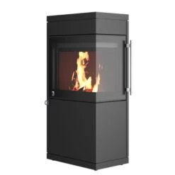 Kaminofen DROOFF LIVERA PANORAMA M, 8 KW 10 Kaminofen DROOFF LIVERA PANORAMA M, 8 KW -Lotus Fireplace Shop drooff livera panorama m anschlag links 1000 1280x1280