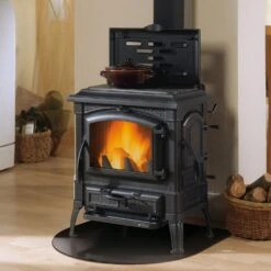 La Nordica Emaillierter Gusseisenofen Isetta Con Cerchi Evo 4.0 (7,3 KW)