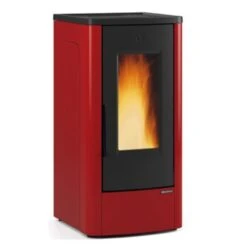 LaNordica Extraflame Pelletofen Dahiana (10,0 KW) -Lotus Fireplace Shop lanordica dahiana bordeaux 1000 1280x1280