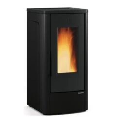 LaNordica Extraflame Pelletofen Dahiana Plus (10,0 KW) -Lotus Fireplace Shop lanordica dahiana schwarz 1000 1280x1280 1