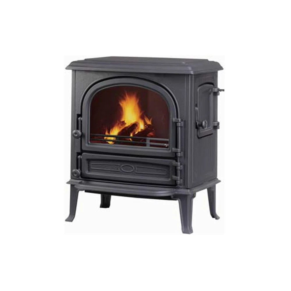 Guss-Kaminofen Leda Antigua , Matt Schwarz Lackiert 1 Guss-Kaminofen Leda Antigua , Matt Schwarz Lackiert