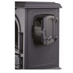 Guss-Kaminofen Leda Antigua K Mit Warmhalteplatte, Matt Schwarz Lackiert -Lotus Fireplace Shop leda antigua und k 03 1000 1280x1280 1