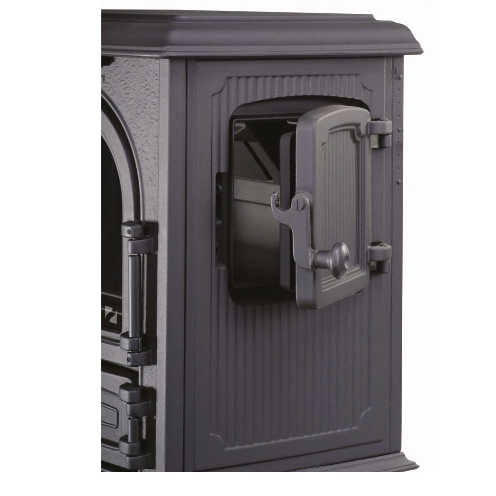 Guss-Kaminofen Leda Antigua , Matt Schwarz Lackiert 2 Guss-Kaminofen Leda Antigua , Matt Schwarz Lackiert – Bild 2