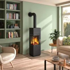 Guss-Kaminofen Leda Corna ES Ecksicht -Lotus Fireplace Shop leda corna es amb 1000 1280x1280