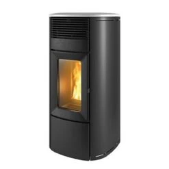 Pelletofen MCZ Club HYDROMATIC 18 M2+ (18kw) -Lotus Fireplace Shop mcz club metall schwarz top weiss 1000 1280x1280 1