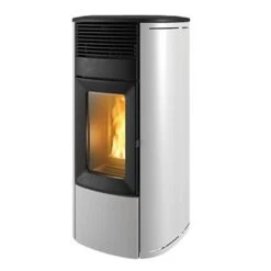 Pelletofen MCZ Club HYDROMATIC 24 M2+ (24kw) -Lotus Fireplace Shop mcz club metall weiss top schwarz 1000 1280x1280 3