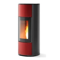 Pelletofen MCZ HALO UP! Air Maestro (8 KW) -Lotus Fireplace Shop mcz halo bordeaux 1000 1280x1280 1