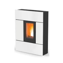 Pelletofen MCZ RAY Comfort Air 8 UP! M1 (7,8 KW) -Lotus Fireplace Shop mcz ray metall white1000 1280x1280