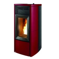 Pelletofen MCZ STAR Air 8 UP! M2+ Maestro, Anschluss Oben (8 Kw) -Lotus Fireplace Shop mcz star air8m2 bordeaux 1000 1280x1280