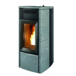 Pelletofen MCZ STAR Air 8 M2+ Maestro, Anschluss Hinten (8 Kw) -Lotus Fireplace Shop mcz star air8m2 speckstein 1000 1280x1280 2