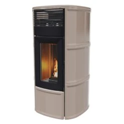Pelletofen MCZ SUITE Comfort Air 12 M2+ Maestro / Maestro UP!(12 Kw) -Lotus Fireplace Shop mcz suite warmgrey 1000 1280x1280