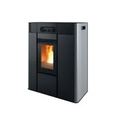 Pelletofen MCZ Thea Hydro 16 S1 (16,2 KW) 10 Pelletofen MCZ Thea Hydro 16 S1 (16,2 KW) -Lotus Fireplace Shop mcz thea metall silber 1000 1280x1280