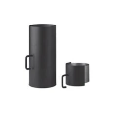 Ofenrohr, Rauchrohr, Mit Tür, Drosselklappe Und Rußauffangtopf, 150/500 Mm