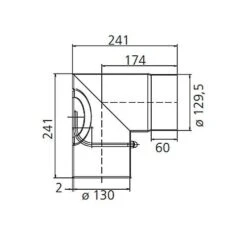 Kaminrohrbogen, Ofenrohrbogen, Ofenrohr, 90°, Mit Versenkter Tür, ø 130 Mm 5 Kaminrohrbogen, Ofenrohrbogen, Ofenrohr, 90°, Mit Versenkter Tür, ø 130 Mm -Lotus Fireplace Shop moeck masse ew bogen 90 tuer 130 500px 1280x1280