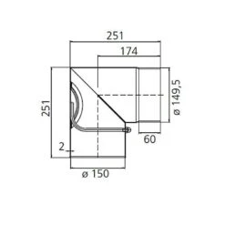 Kaminrohrbogen, Ofenrohrbogen, Ofenrohr, 90°, Mit Versenkter Tür, ø 150 Mm 5 Kaminrohrbogen, Ofenrohrbogen, Ofenrohr, 90°, Mit Versenkter Tür, ø 150 Mm -Lotus Fireplace Shop moeck masse ew bogen 90 tuer 150 500px 1280x1280