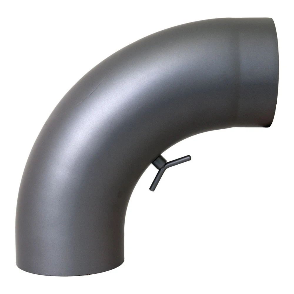 Ofenrohr, Rauchrohr, Bogen, Gezogen, 90°, Mit Tür, Senotherm, ø 150 Mm 3 Ofenrohr, Rauchrohr, Bogen, Gezogen, 90°, Mit Tür, Senotherm, ø 150 Mm – Bild 3