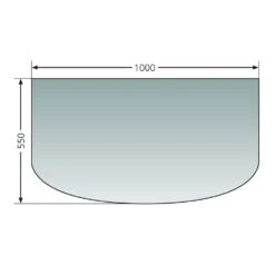 ORANIER Glas-Vorlegeplatte Rundbogen