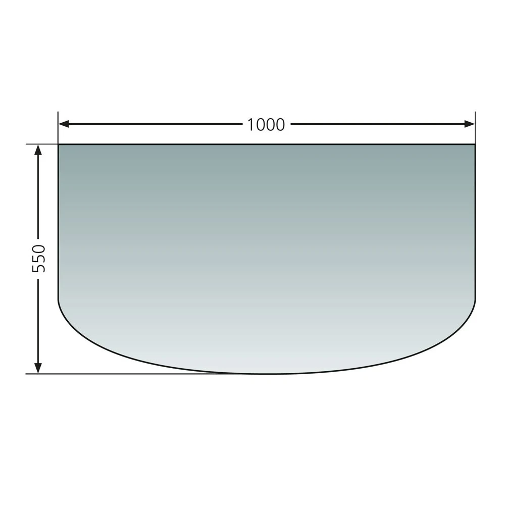 ORANIER Glas-Vorlegeplatte Rundbogen 1 ORANIER Glas-Vorlegeplatte Rundbogen