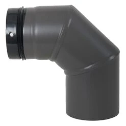 Ofenrohr, Geschweißt, 90°, 3-teilig, ø 125 Mm, Ohne Reinigungsöffnung -Lotus Fireplace Shop pellet bogen 90 3teilig g 1000 1280x1280