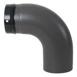 Bogen Für Pelletofen, Gezogen, 90°, ø 100 Mm, Ohne Reinigungsöffnung 5 Bogen Für Pelletofen, Gezogen, 90°, ø 100 Mm, Ohne Reinigungsöffnung -Lotus Fireplace Shop pellet bogen glatt 90 g 1280x1280