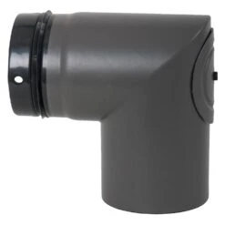 Ofenrohr-Bogen Für Pelletofen, Geschweißt, 90°, ø 100 Mm Mit Reinigungsdeckel -Lotus Fireplace Shop pellet bogenroe g 1280x1280