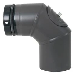 Ofenrohr, Bogen, Zuluft 90°, 3-teilig, ø 125 Mm, Mit Reinigungsdeckel -Lotus Fireplace Shop pellet bogenroe 90 3teilig g 1000 1280x1280