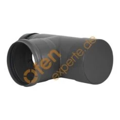 Kapselknie, Zylindrisch, Eingezogen, ø 100 Mm, Steckrichtung Zum Schornstein -Lotus Fireplace Shop pellet kapselknie schornstd g 450px 1280x1280