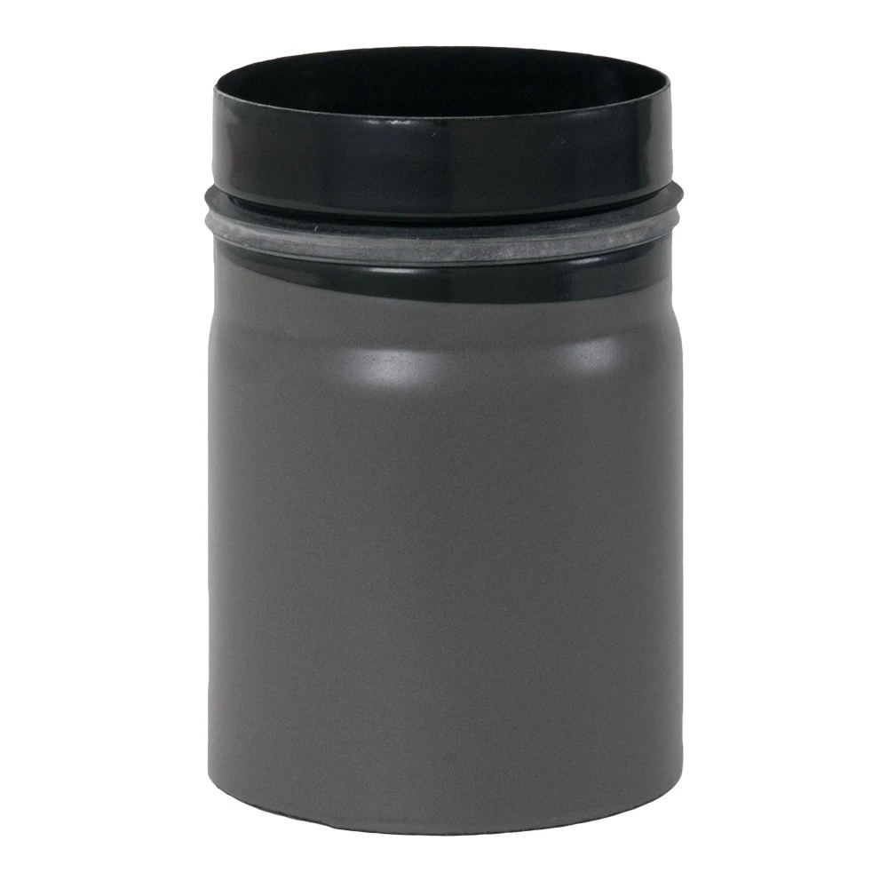 Ofenrohr, Zylindrisch, Eingezogen, Mit Sicke Und Gummidichtung, ø 125 Mm X 150 Mm 3 Ofenrohr, Zylindrisch, Eingezogen, Mit Sicke Und Gummidichtung, ø 125 Mm X 150 Mm – Bild 3