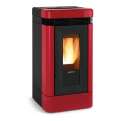 La Nordica Extraflame Pelletofen Lucia (12,1 KW) -Lotus Fireplace Shop pelletofen lanordica lucia bordeaux 1280x1280
