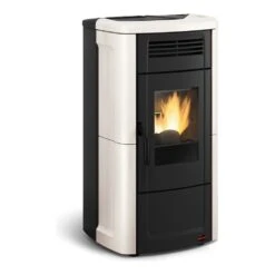La Nordica Extraflame Pelletofen Novella Evo (10,2 KW) -Lotus Fireplace Shop pelletofen lanordica novella evo elfenbein 1280x1280