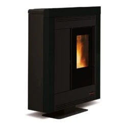 LaNordica Extraflame Pelletofen Souvenir Steel (10,2 KW) -Lotus Fireplace Shop pelletofen lanordica souvenir steel schwarz 1280x1280