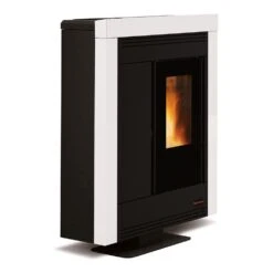 LaNordica Extraflame Pelletofen Souvenir Steel (10,2 KW) -Lotus Fireplace Shop pelletofen lanordica souvenir steel weiss 1280x1280