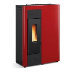 La Nordica Extraflame Wasserführender Pelletofen Virna Idro (14,5 KW) -Lotus Fireplace Shop pelletofen lanordica virna idro bordeaux 1280x1280