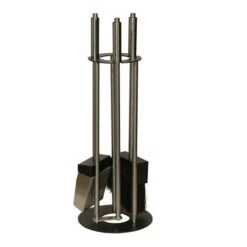 Red Anvil Dish ToolBar-3 Kaminbesteck (3-teilig), Gestellplatten Pulverbeschichtet Matt Schwarz, Roh