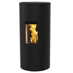 Pelletofen Rika COSMO (6 KW) -Lotus Fireplace Shop rika cosmo schwarz 1000 1280x1280