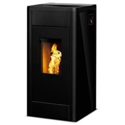 Pelletofen Rika FILO (8 KW) 14 Pelletofen Rika FILO (8 KW) -Lotus Fireplace Shop rika filo glas schwarz 1000 1280x1280